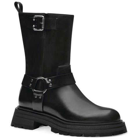 Black Casual Closed Booties Stivaletti Sintetico E Tessile Scarpe Donna Nero Eu 40, 1-25314-41 001 - Foto 1