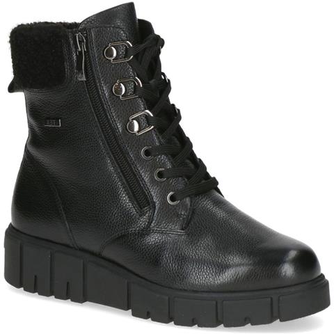 Black Casual Closed Booties Stivaletti Pelle Scarpe Donna Nero Eu 38, 9-26153-43-022 - Foto 1