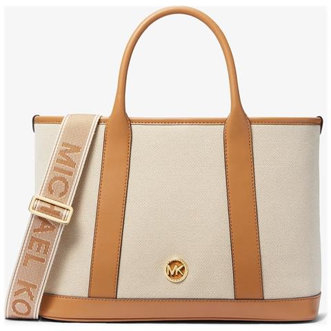 Medium Satchel Pale Peanut Borsa Shopper Cotone Borse Donna Marrone Eu One Size, 30s4g99s8o-174 - Foto 1