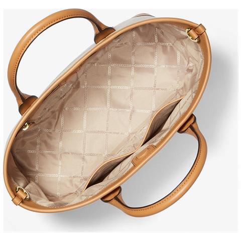 Medium Satchel Pale Peanut Borsa Shopper Cotone Borse Donna Marrone Eu One Size, 30s4g99s8o-174 - Foto 2