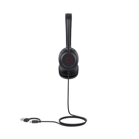 UH35 Dual UC USB-C /A Auricolare Cablato A Padiglione Musica e Chiamate USB Type-C / USB Type-A Nero - Foto 2