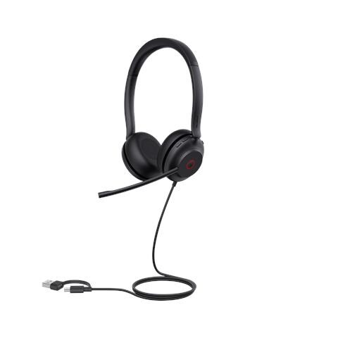 UH35 Dual UC USB-C /A Auricolare Cablato A Padiglione Musica e Chiamate USB Type-C / USB Type-A Nero - Foto 5