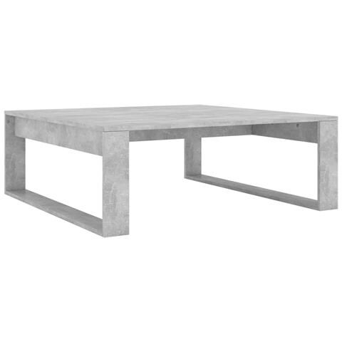 Tavolino Da Salotto Grigio Cemento 100x100x35 Cm Truciolato - Foto 1