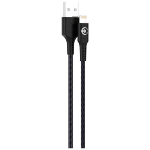 Cavo Di Ricarica E Trasferimento Usb-a /lightning 2.4a Fastcharge 12w 1.2m, Nero - Foto 5