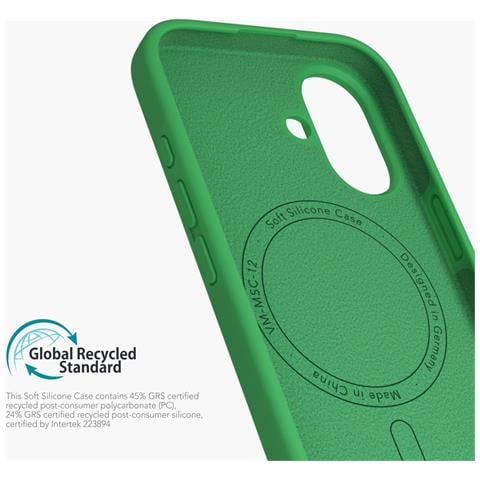 Soft Silicone Case custodia per cellulare 15,5 cm (6.1") Cover Verde - Foto 5