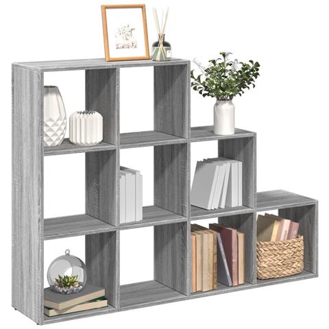 Libreria 3 Ripiani Grigio Sonoma 137,5x29x103,5 cm Truciolato - Foto 2
