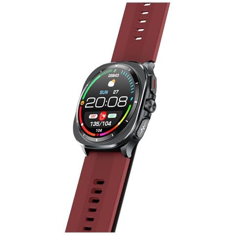Smartwatch Avanzato Per Il Monitoraggio Della Salute Con Ecg E Pressione Sanguigna Red - Foto 7