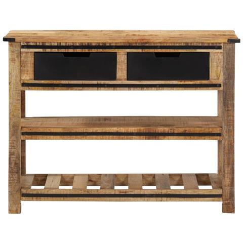 Tavolo Consolle 100x35x75 Cm In Legno Massello Di Mango - Foto 1