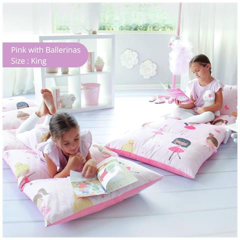 Copertura Per Cuscino Da Pavimento Rosa 85 X 220 Cm - Foto 2