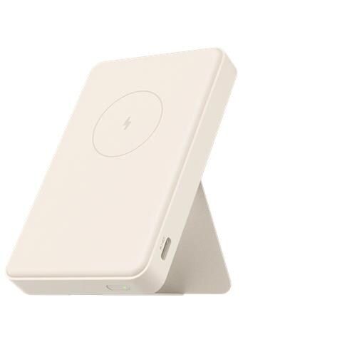 Magnetic Power Bank 6000mAh Ioni di Litio Carica wireless Marrone chiaro - Foto 2