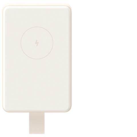 Magnetic Power Bank 6000mAh Ioni di Litio Carica wireless Marrone chiaro - Foto 1