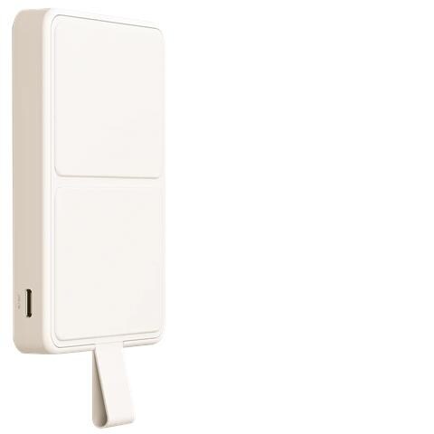 Magnetic Power Bank 6000mAh Ioni di Litio Carica wireless Marrone chiaro - Foto 4