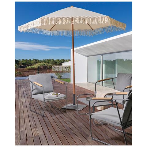 Ombrellone Da Esterno 258 Cm Murasa Beige - Foto 1