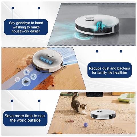 Panni Di Ricambio Compatibili Con Robot Aspirapolvere Lefant M1/m2/m2 Pro /m2s /m2s Pro - Foto 6