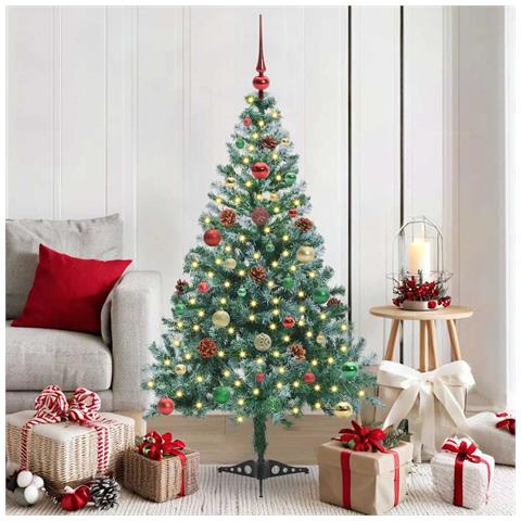 Albero di Natale artificiale Verde 150 cm PVC e Acciaio - Foto 2
