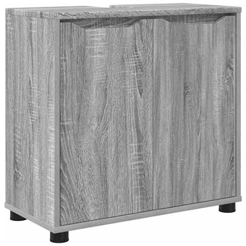 Mobile per lavabo da bagno Grigio Sonoma 60 x 30 x 60 cm - Foto 1