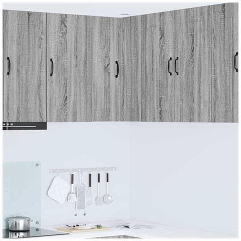 Pensile cucina Grigio Sonoma 57 x 57 x 80 cm Legno multistrato - Foto 2