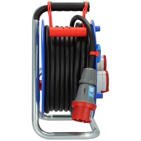 1238010 prolunghe e multiple 30 m 3 presa (e) AC Esterno Nero, Blu, Rosso - Foto 7