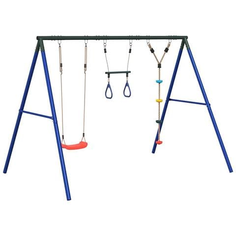 Set Gioco da Esterno con Altalena Trapezio e Altalena a Disco - Foto 1