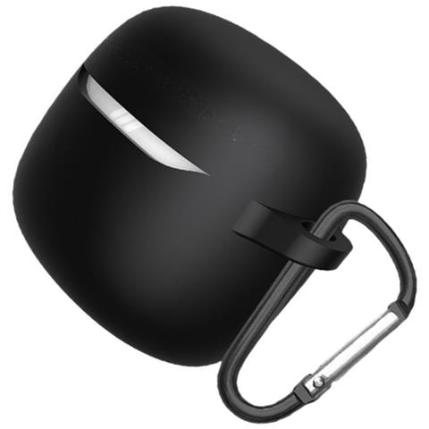 Custodia Protettiva In Silicone Compatibile Con Jbl Tune Flex 2 - Cover Anti-caduta Per Auricolari Black - Foto 2