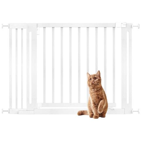 Bettacare Cancelletto Elegance In Legno, Bianco, 115cm - 123cm, Cancelletto Di Sicurezza A Pressione, Passaggio Extra Largo Di 73cm - Foto 1