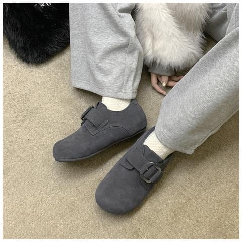 Pantofole Calde Stile Birkenstock Con Suola Spessa - Scarpe Invernali Alla Moda E Confortevoli Darkgrey 40 - Foto 2