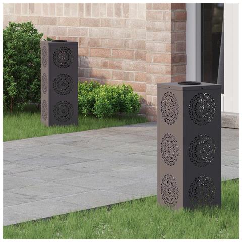 Faro LED solare per sentieri 2 pcs Nero - Foto 2