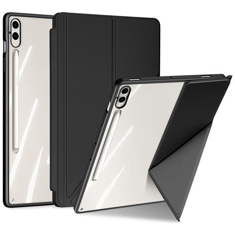 Cover per Galaxy Tab S9+ - Pelle /PU, Nero, Auto Wake /Sleep - Foto 1