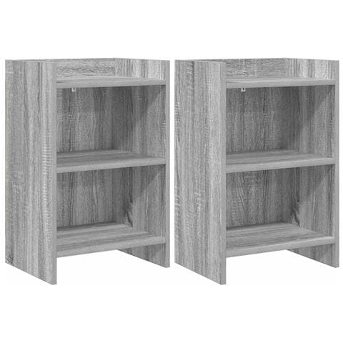 Comodini 2 pcs Sonoma grigio 40 x 30 x 60 cm - Foto 1