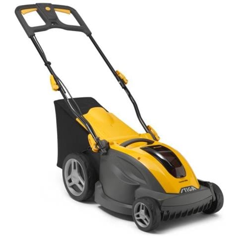 Combi 340e Kit Tagliaerba a spinta Batteria Nero, Giallo - Foto 1