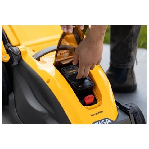 Combi 340e Kit Tagliaerba a spinta Batteria Nero, Giallo - Foto 17