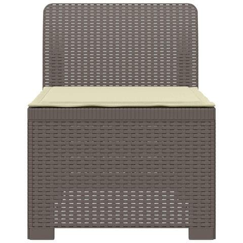 Divano da Giardino a 1 Posto con Cuscino Aspetto Rattan PP - Foto 2