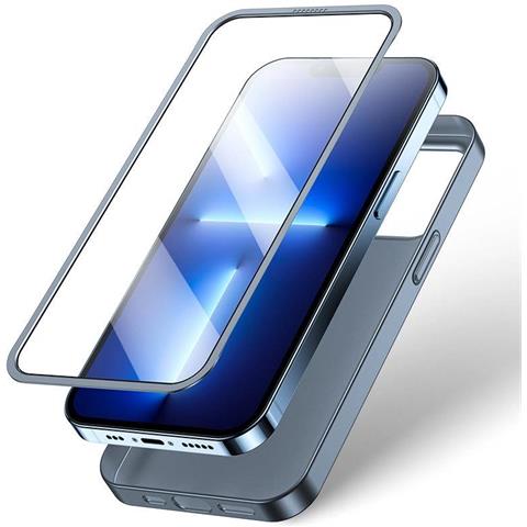 Copertura Anteriore E Posteriore Per Iphone 13 Pro Max + Protezione In Vetro Temperato Per Schermo, Grigia (jr-bp928 Accattivante) - Foto 1