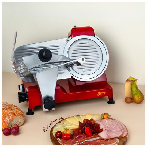 Affettatrice con lama in acciaio inox MSX224, made in Italy 22cm, rossa - Foto 2