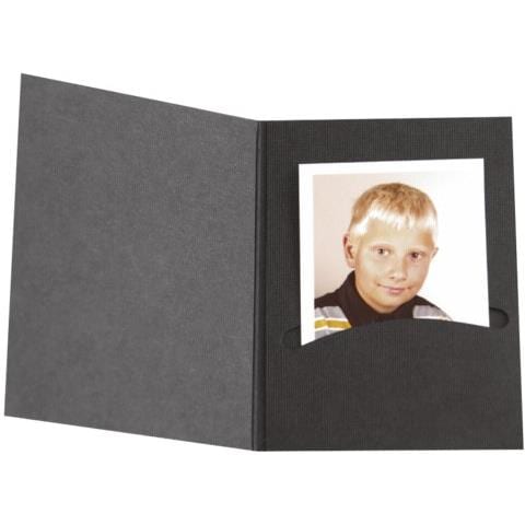 1x100 Daiber cartoncin. portafoto Profi-Line fino 4,5x6 cm nero - Foto 1