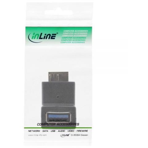 adattatore usb 3.0 type-a femmina a micro usb 3.0 type-b maschio a 90 gradi - Foto 3