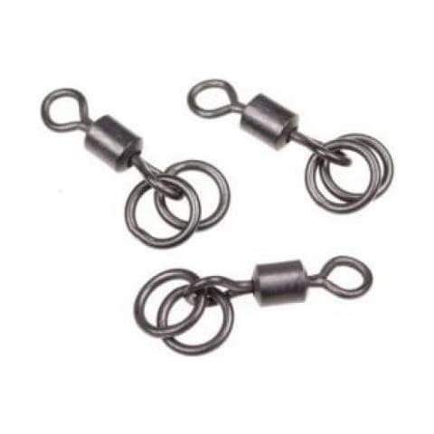 Girelle Con Doppio Anello Double Ring Swivel Unica Nero - Foto 2