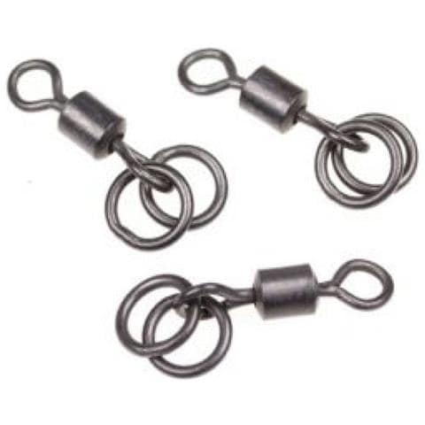 Girelle Con Doppio Anello Double Ring Swivel Unica Nero - Foto 3