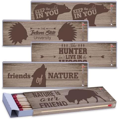 225 Fiammiferi Caminetto Woods 20 Cm 5 Scatole Da Collezione - Foto 1