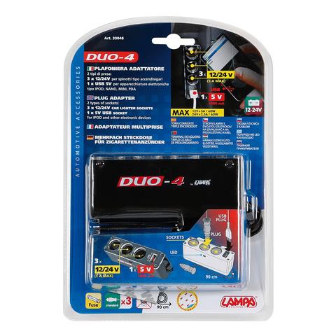 Plafoniera Duo-4 (3prese+1usb) 12/24v - Foto 2