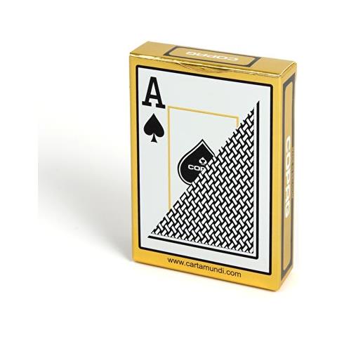 Copag Carte Poker Texas Hold'em Ho Carte Da Gioco 100% Plastica (pvc) I Mazzo Di Carte Ho Gioco Di Società Gold (jumbo Index)  - Foto 2