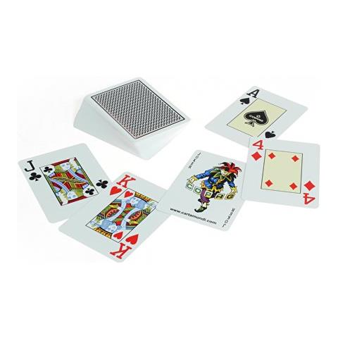 Copag Carte Poker Texas Hold'em Ho Carte Da Gioco 100% Plastica (pvc) I Mazzo Di Carte Ho Gioco Di Società Gold (jumbo Index)  - Foto 3
