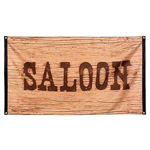 Bol54352 Wild West Cowboy Saloon Flag Party Celebration Decoration, 150 X 90 Cm - Foto 1