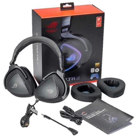Cuffie Gaming Rog Delta S con Microfono Connessione USB Colore Nero - Foto 8