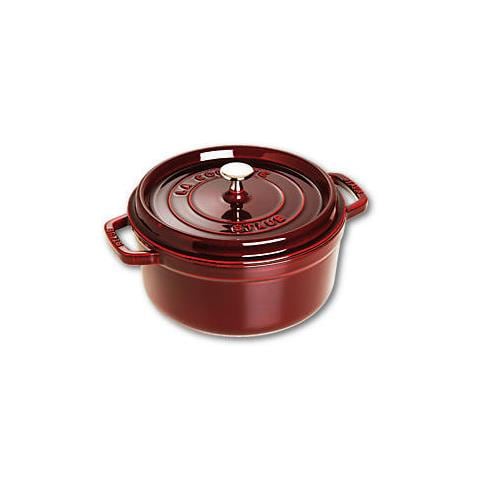 Cocotte in Ghisa con Coperchio Diametro 24 cm Capacità 3.8 lt Colore Rosso - Linea La Cocotte  - Foto 1