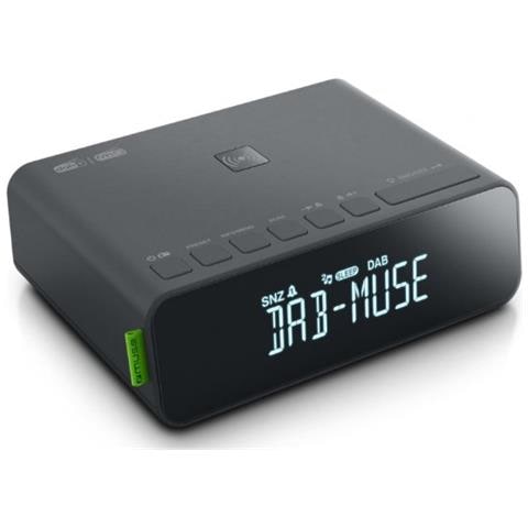 Radiosveglia M-175 DBI con Schermo LCD DAB, DAB+, FM, PLL 20 Stazioni Preimposti Carica Wireless Colore Nero - Foto 1