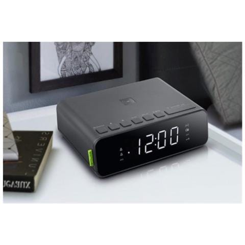 Radiosveglia M-175 DBI con Schermo LCD DAB, DAB+, FM, PLL 20 Stazioni Preimposti Carica Wireless Colore Nero - Foto 2