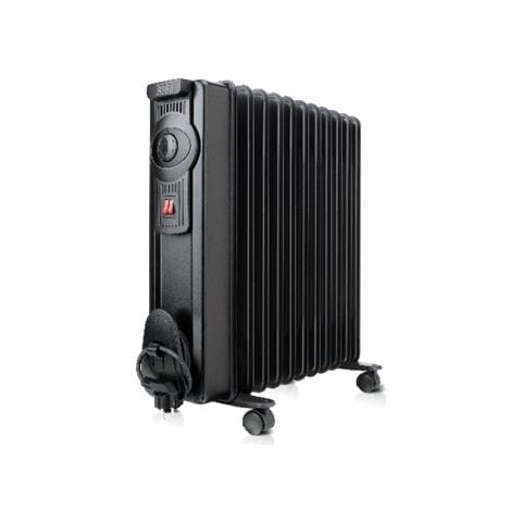 Radiatore a Olio con Termostato Potenza 2000 Watt Colore Nero - Foto 1