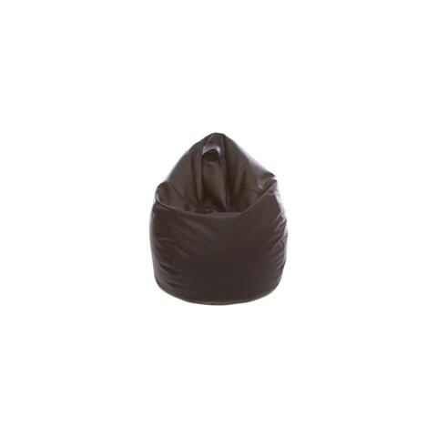 Poltrona Sacco In Poliestere Ed Ecopelle, Da 80 Cm Nero - Foto 4