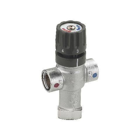 Valvola Termostatica Squadra Invertita GIACOMINI 1/2 In Ottone Nichelato Bianco 35074025